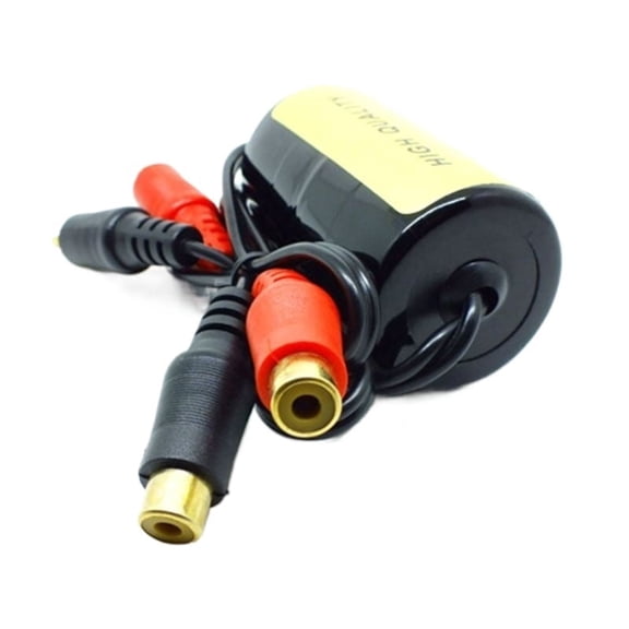 RCA Audio Noise Filter Suppressor Ground Loop Isolator For Car And Home Stereo 2RCA Male, 2RCA Female with car audio