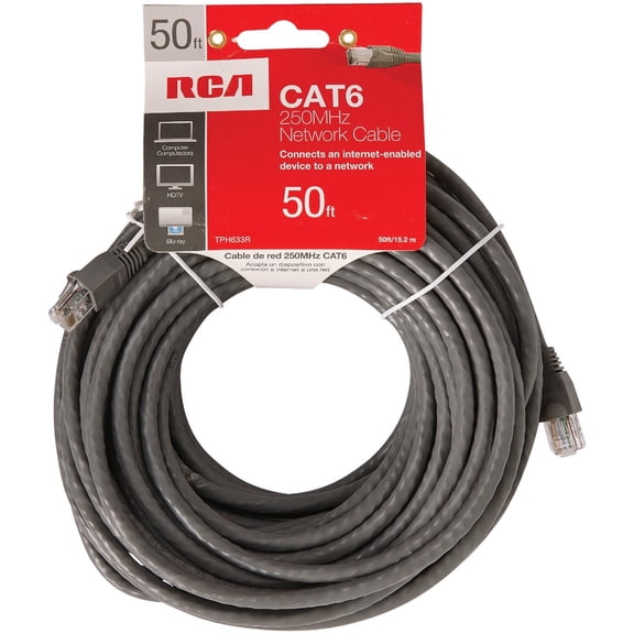 RCA CAT-6 Network Cable - Pack of 12