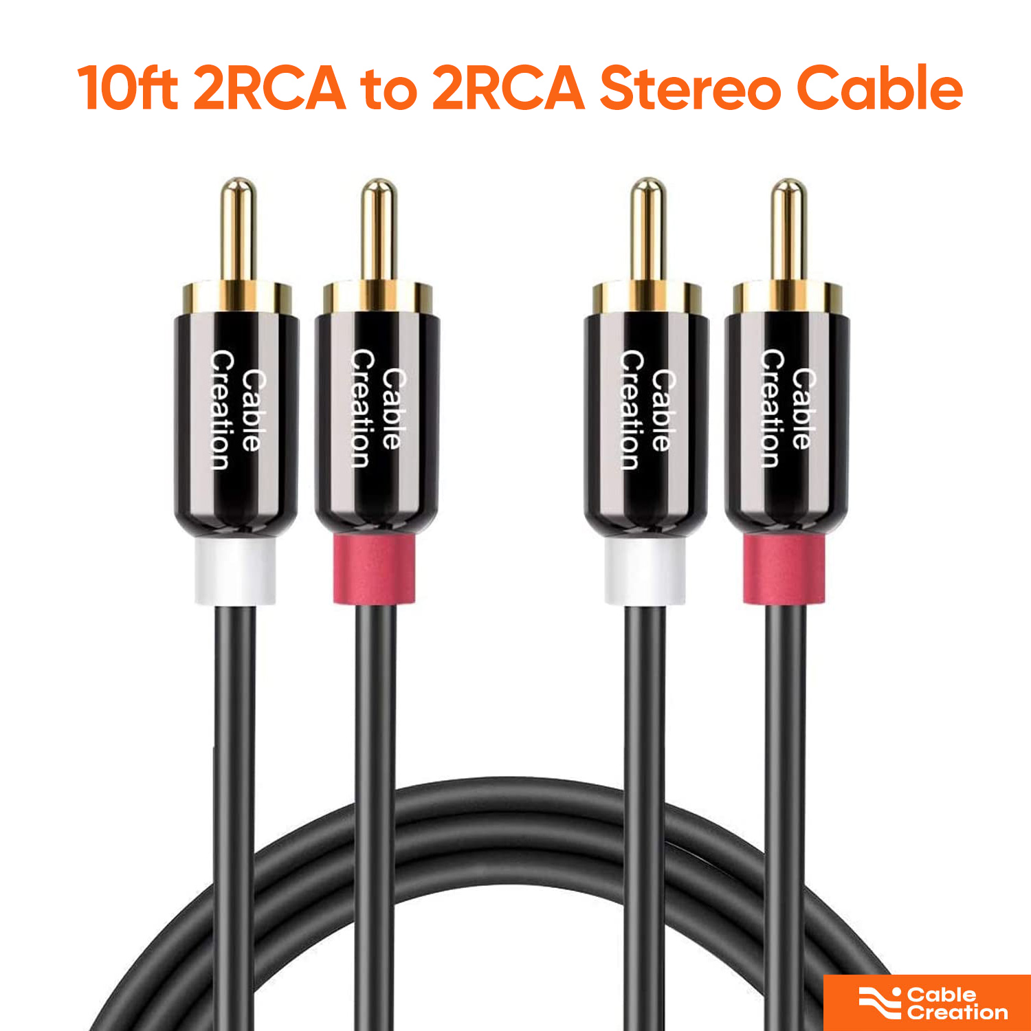 RCA 12' RG6 Digital Coaxial Cable with Gold Plated F Connectors White