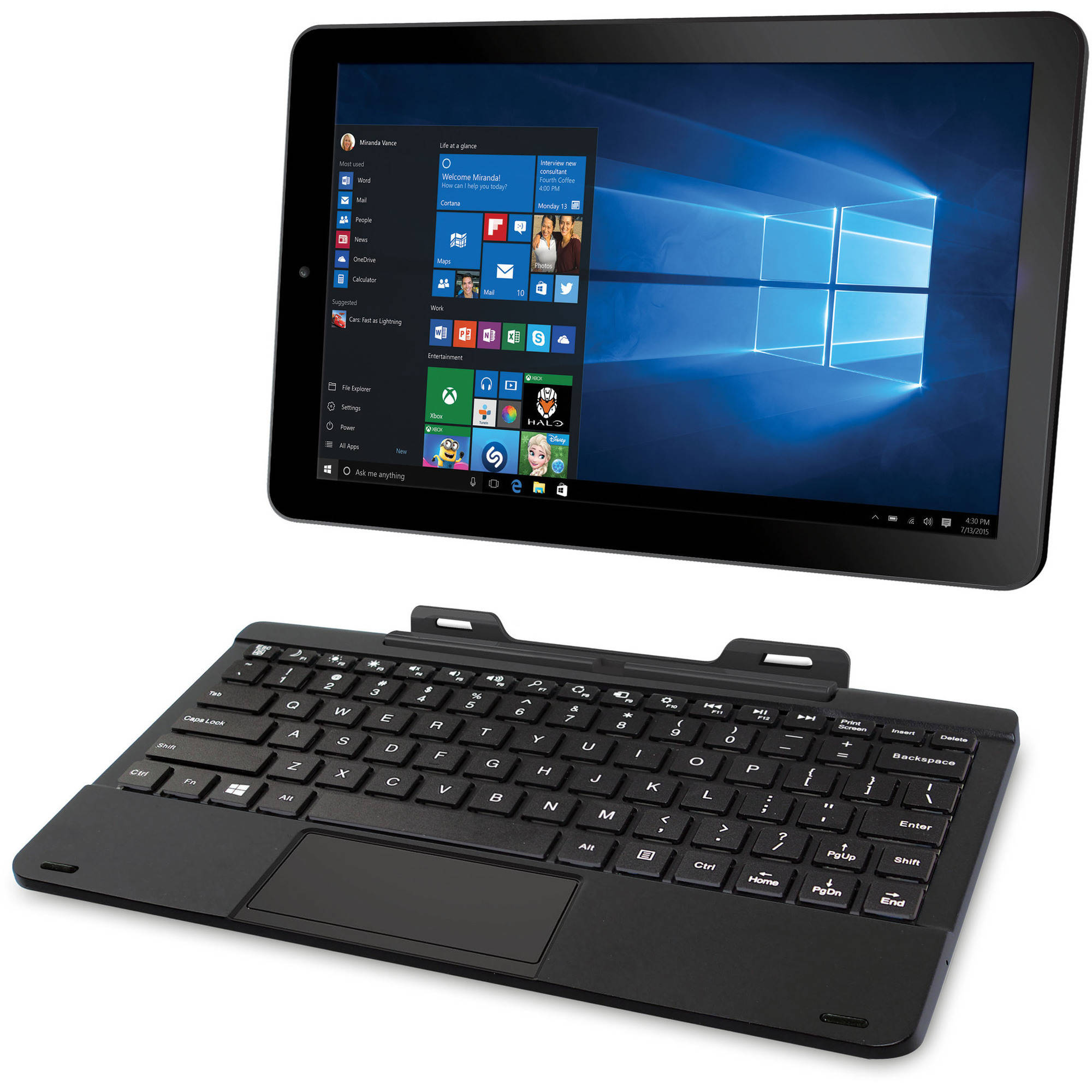 RCA Cambio 10.1" 2-in-1 Tablet 32GB Intel Atom Z3735F Quad-Core Processor Windows 10 - image 1 of 4