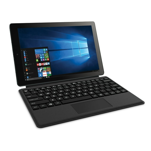 RCA Cambio 10.1" (2-in-1) Windows Tablet & Keyboard, Charcoal