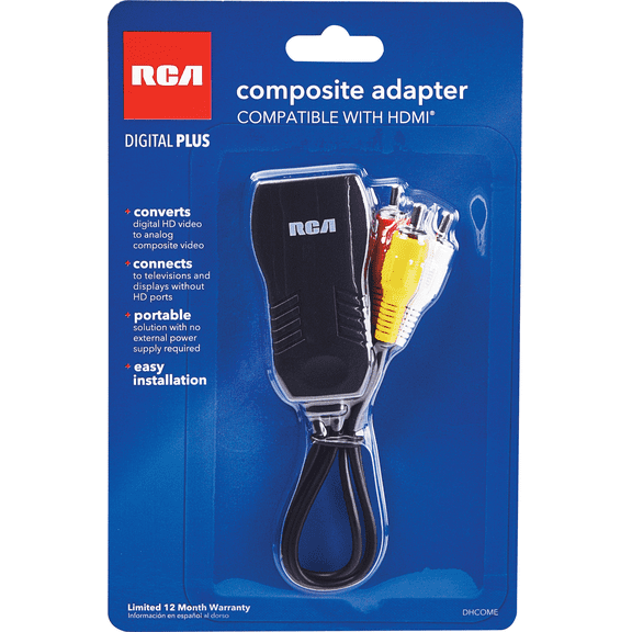 RCA Composite HDMI Adapter - Single Pack Residential Use, Standard Application