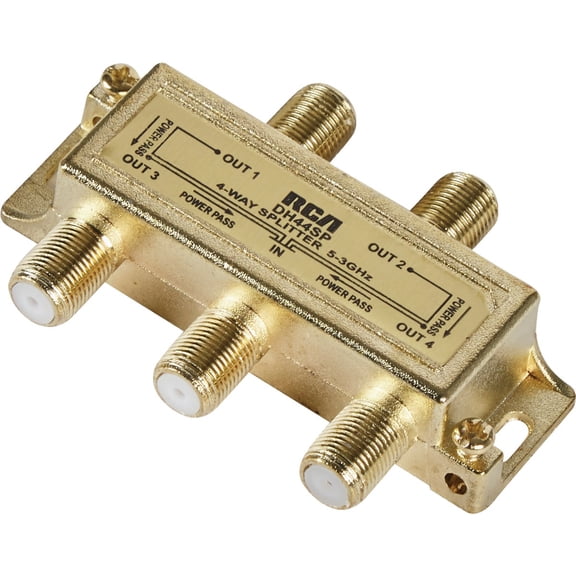 RCA DH44SP Signal Splitter 4-way High Bandwidth, 2.4GHz