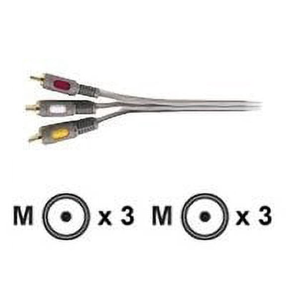 RCA DM6AV - Video / audio cable - composite video / audio - RCA male to RCA male - 6 ft