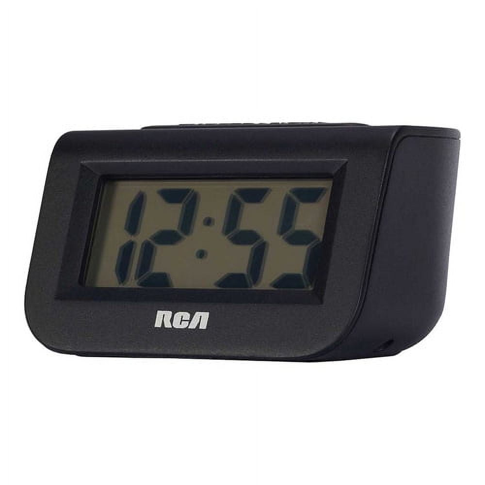 RCA Digital Alarm Clock With 1 Inch Lcd Display, RCD10, 1 Ea, 3 Pack