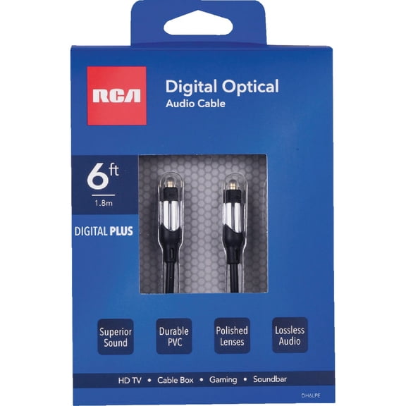RCA Digital Plus Audio Optical Cable - Pack of 2