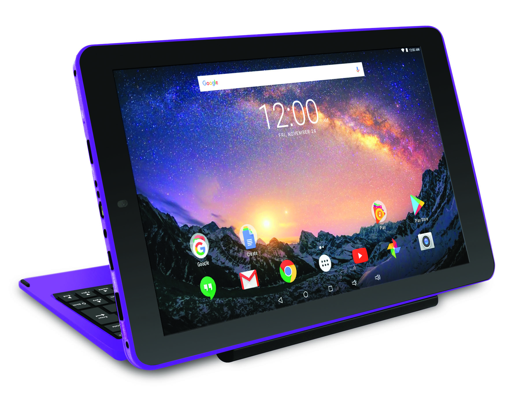 RCA Galileo Pro 11.5" 32GB 2-in-1 Tablet with Keyboard Case Android OS, Purple (Google Classroom Ready) - image 1 of 5