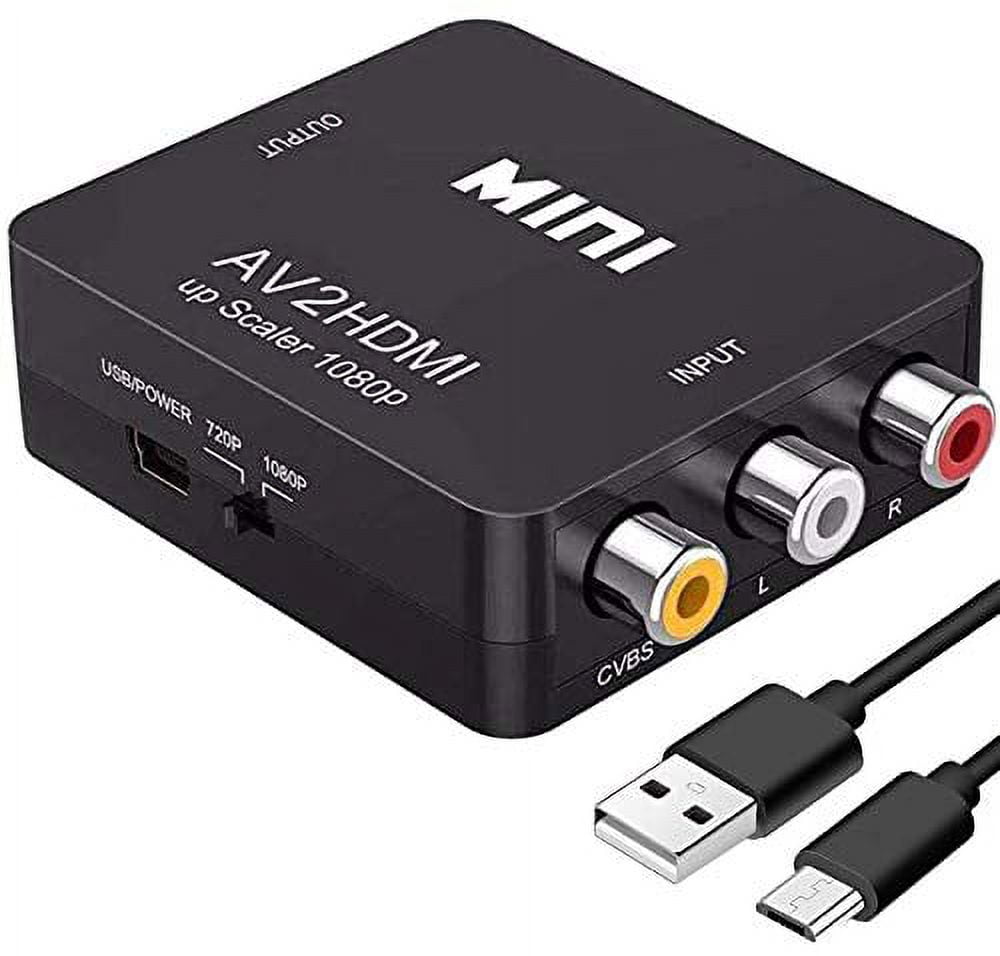 RCA to HDMI, AV to HDMI,YUANLY 1080P Mini RCA Composite CVBS AV to HDMI