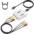 thumbnail image 1 of RCA to HDMI Converter, Composite to HDMI Adapter,with hdmi cable with RCA Male AV to HDMI Converter Support 1080P PAL/NTSC Compatible with PS one, PS2, PS3, STB, Xbox, VHS, VCR, Blue-Ray DVD Players, 1 of 11