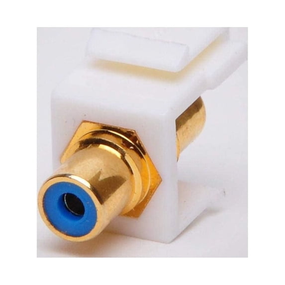 RCA Keystone Jack, White Insert