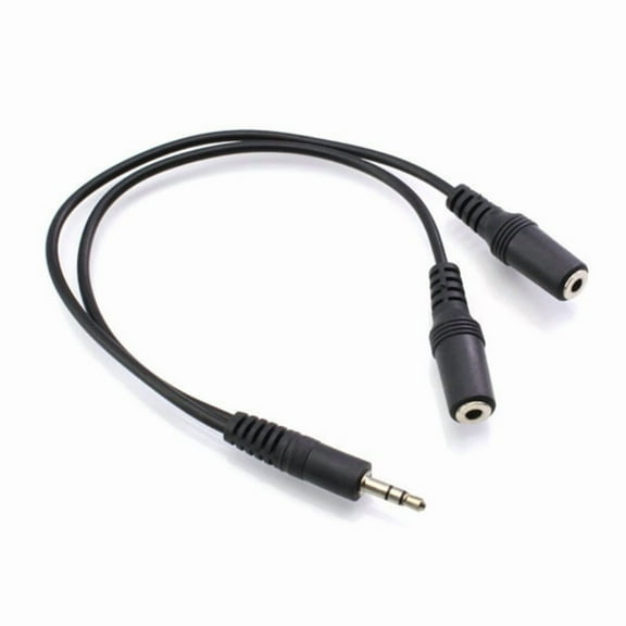 RCA Male To Dual Female Audio Splitter Cable Pure Copper Core Gold Plated Connectors For Car Stereo Home Theater System