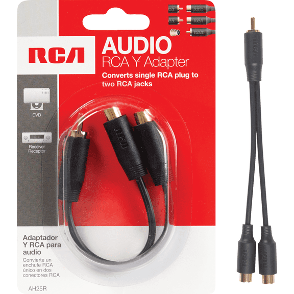 RCA Male Y-Adapter - Pack of 12 Residential Use, Standard Application