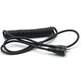 thumbnail image 1 of RCA Male to Female Coiled Spring Audio Cable Black, 1 of 5