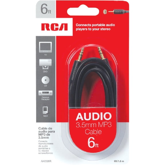 RCA Mini Stereo Audio Extension Cable - Pack of 12