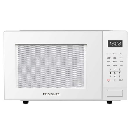 Frigidaire 0.9 Cu. ft. Countertop Microwave Oven, 900 Watt Microwave with 10 Power Levels, White