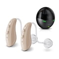thumbnail interactive-video image 1 of RCA OTC Behind-the-Ear Hearing Aids with Charging Case, Beige, 1 of 17