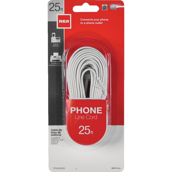 RCA Phone Line Cord - Pack of 4