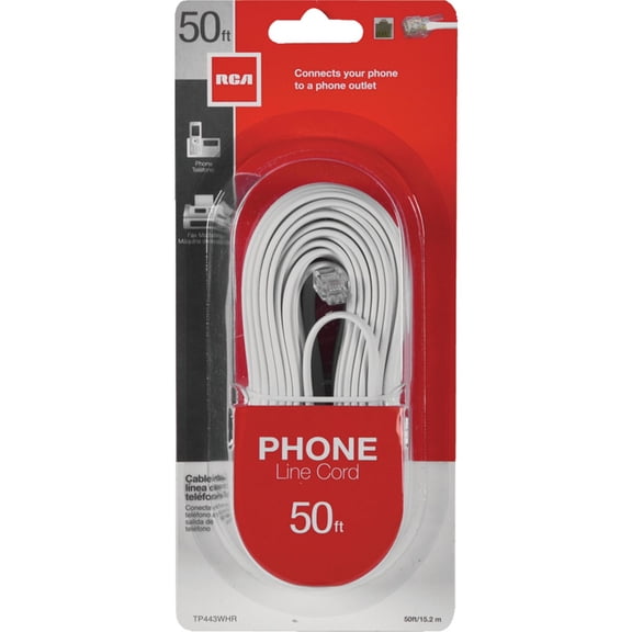 RCA Phone Line Cord - Pack of 4