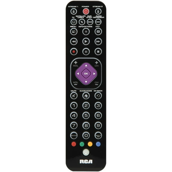 RCA RCRTBL06BE 6-Device Ultra-Slim Universal Remote