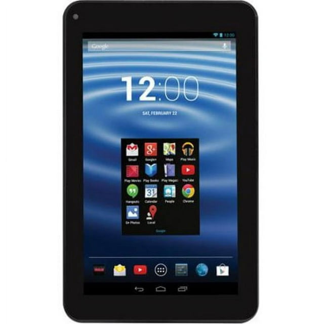 RCA RCT6272W23 Tablet, 7", 8 GB Storage, Android 4.4 KitKat, Black