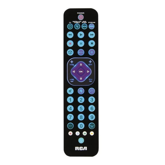 RCA RCTC4GB Universal Remote Control Rechargeable - Black