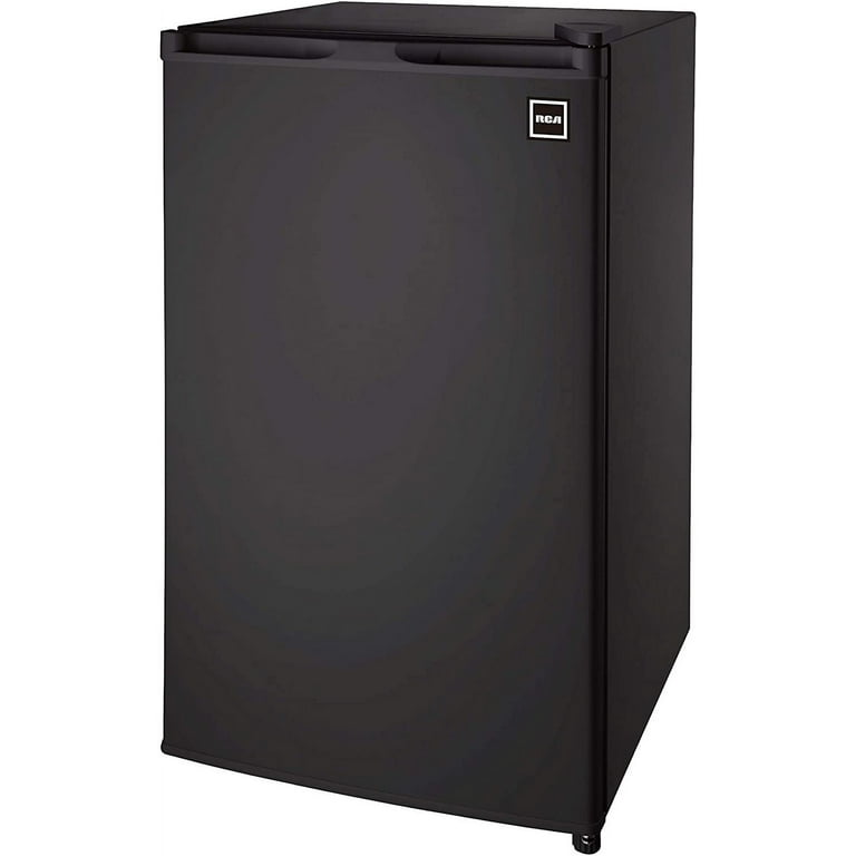  RCA RFR321-B-Black-COM RFR321 Single Mini Refrigerator-Freezer  Compartment-Adjustable Thermostat Control-Reversible Doors-Ideal for Dorm,  Office, RV, Garage, Apartment-Black Cubic Feet, 3.2 CU.FT : Appliances