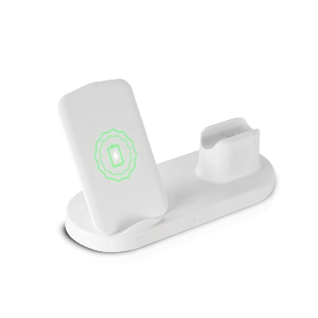 RCA RGB Wireless Charging Station, Magnetic Dock, White