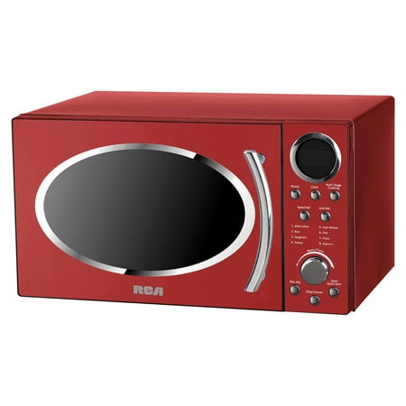 RCA RMW987-RED 900-Watt 0.9-Cu.-Ft. Retro Countertop Microwave (Red)