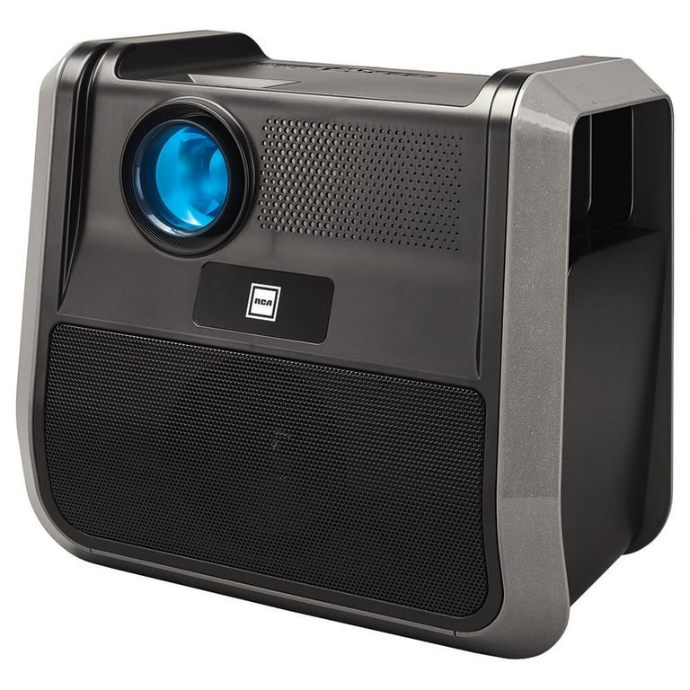 Mediator motor parti RCA RPJ060 Projector 150" Portable 1080p LED/LCD | Rechargeable Battery |  Built-in Handles and Speaker - Black/Gray - Walmart.com