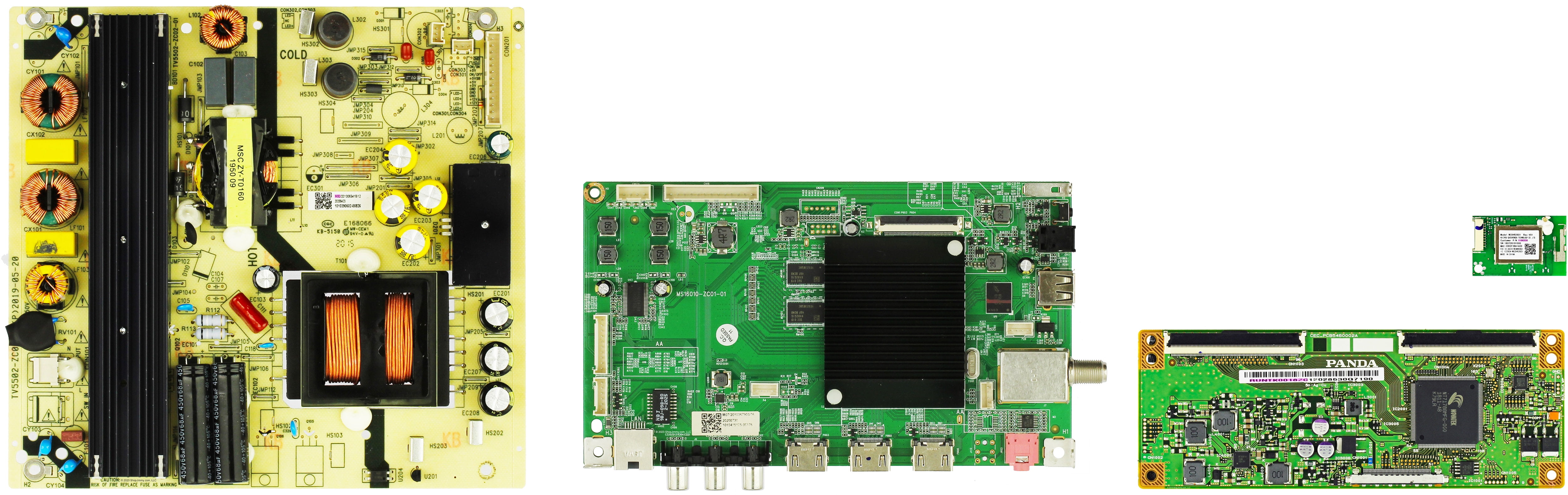 RCA RTRU5527BUS Complete LED TV Repair Parts Kit Version 1 (SEE NOTE