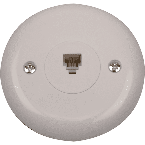 RCA Round Telephone Jack - Single Pack Residential Use, Standard Application