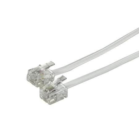 RCA Rounded Phone Line Cord (7 Ft.; White), TP210WHRV