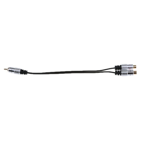 RCA Splitter Adapter Cable 1-Male To 2-Female For Digital Audio / Subwoofer