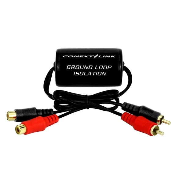 RCA Stereo 2 Channel Ground Loop Isolator Signal Noise Filter Suppressor Reducer Alternator for Car Audio Stereo13600