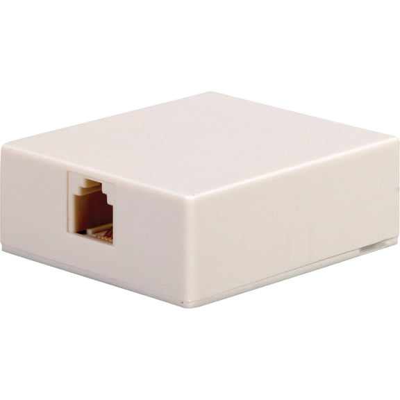 RCA Surface Mount Telephone Jack - Pack of 2
