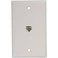 thumbnail image 1 of RCA TP247WHR White Phone Jack Wall Plate, 1 of 2