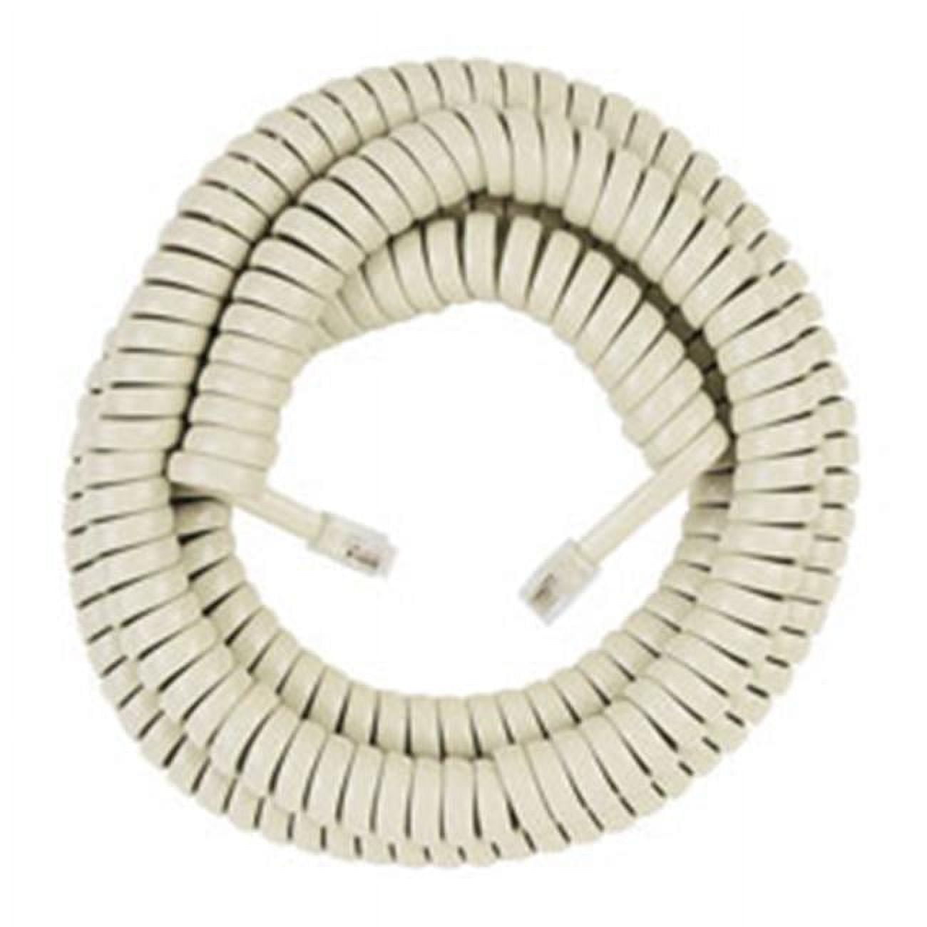 RCA TP282A 25 ft. Handset Coiled Phone Cord Almond