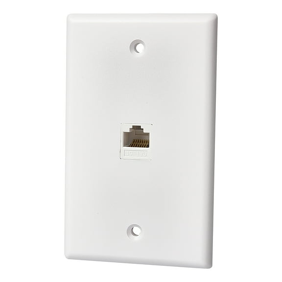 RCA TPH562RV CAT-5E/6 RJ45 Wall Plate, TPH562RV