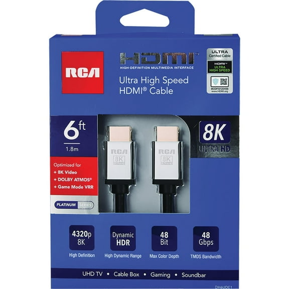 RCA Ultra High Speed HDMI Cable - Single Pack