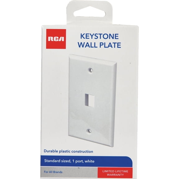 RCA Universal Wall Plate - Pack of 4