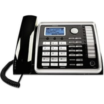 Pre-Owned RCA ViSYS 25216 - Cordless phone with caller ID/call waiting - DECT 6.0 - 2-line operation - black, silver