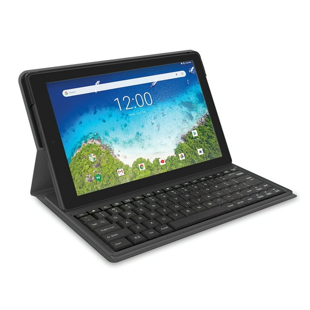 RCA Viking Pro 10.1" 2-in-1 Tablet with Folio Keyboard 32GB Android (8.1 Go Edition) - Charcoal - RCT6A03W13F1 C