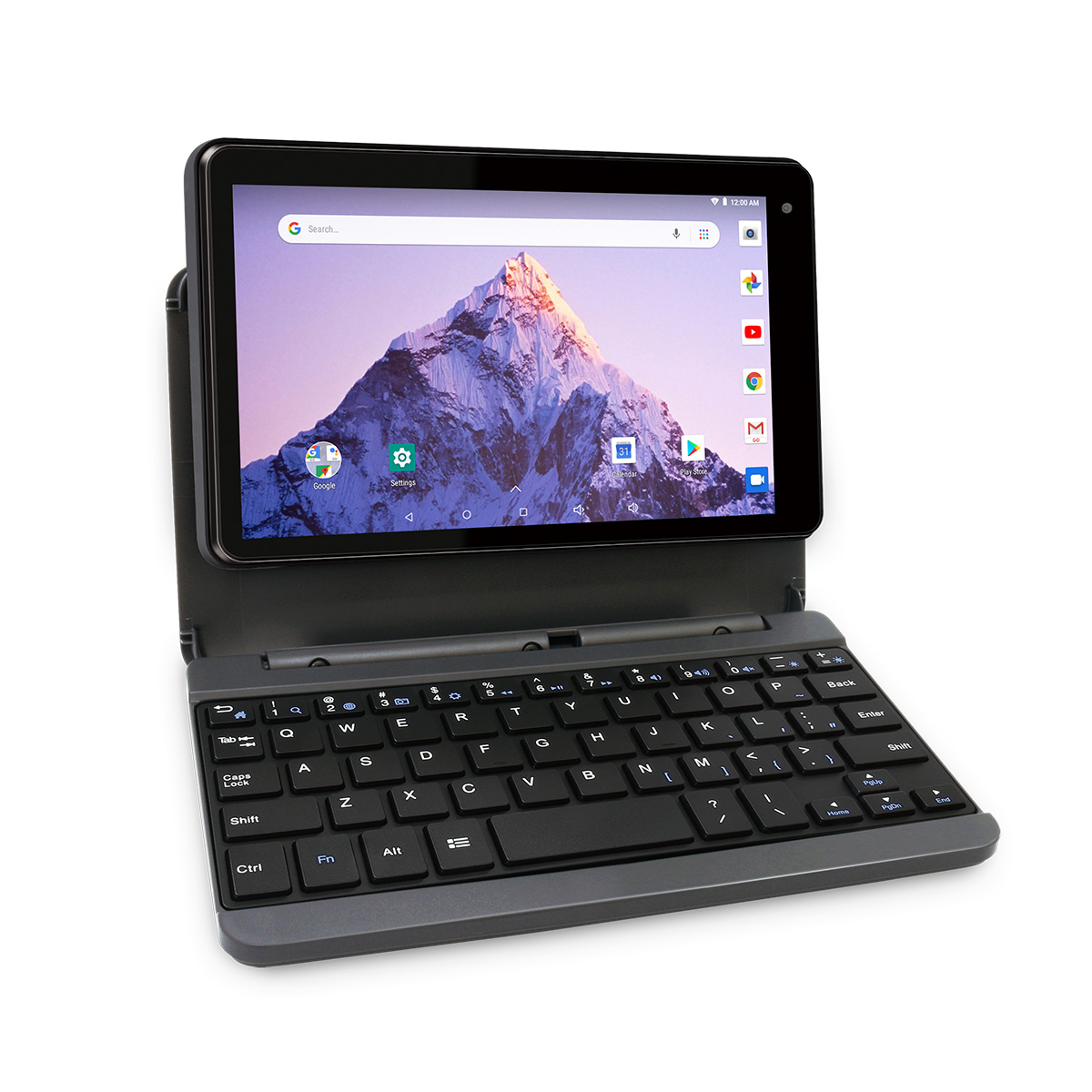 RCA Voyager 7" 16GB Tablet with Keyboard Case - Android 8.1, Charcoal - image 1 of 7