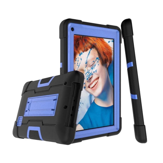 For RCA Voyager Pro+ 7" Case , RCA Voyager ll 7 Mignova Heavy-Duty Drop-Proof and Shock-Resistant Rugged Hybrid Case Built-in Stand For RCA 7 2016 / 2017 / RCA Voyager Pro+ 7 inch 2020(Black+Blue)