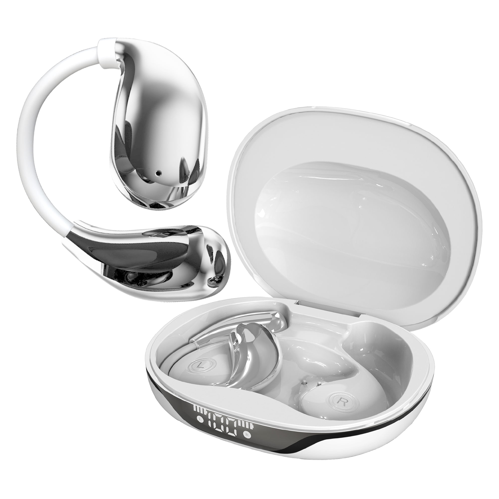 RCA WAVE-88 AI Translator TWS Bluetooth Open-Ear Earbuds with Mics