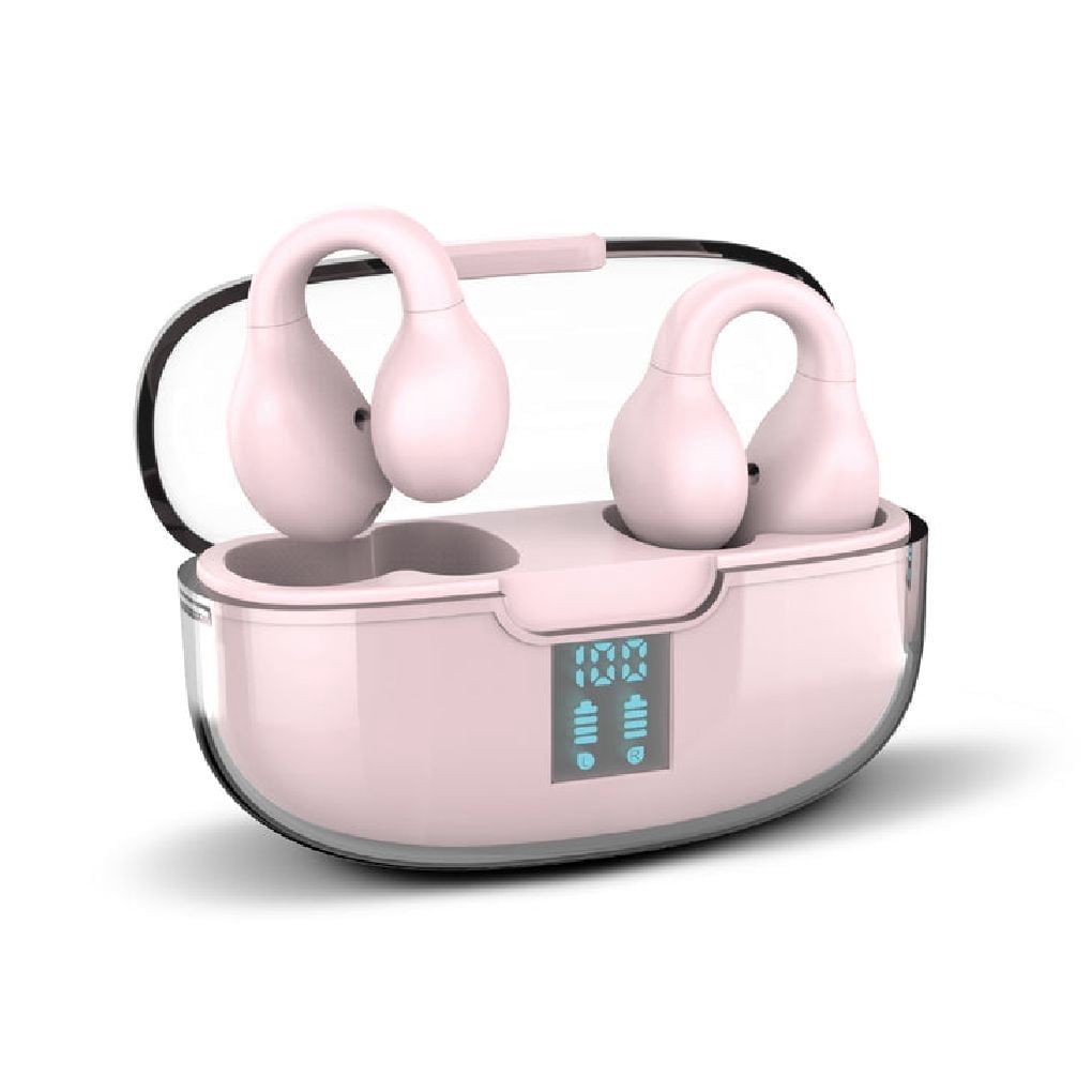 RCA Wave-66 True Wireless Earbuds, Bluetooth, 20H Playtime, Pink