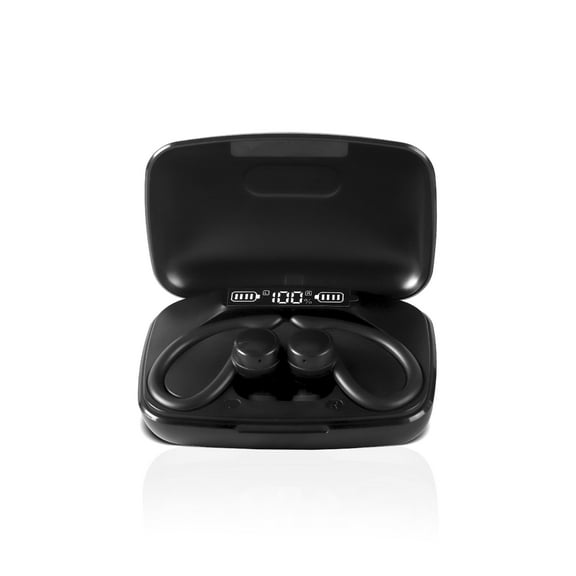 RCA Wave-70 True Wireless Earbuds with Hi-Res Audio & 20H Playtime, Black