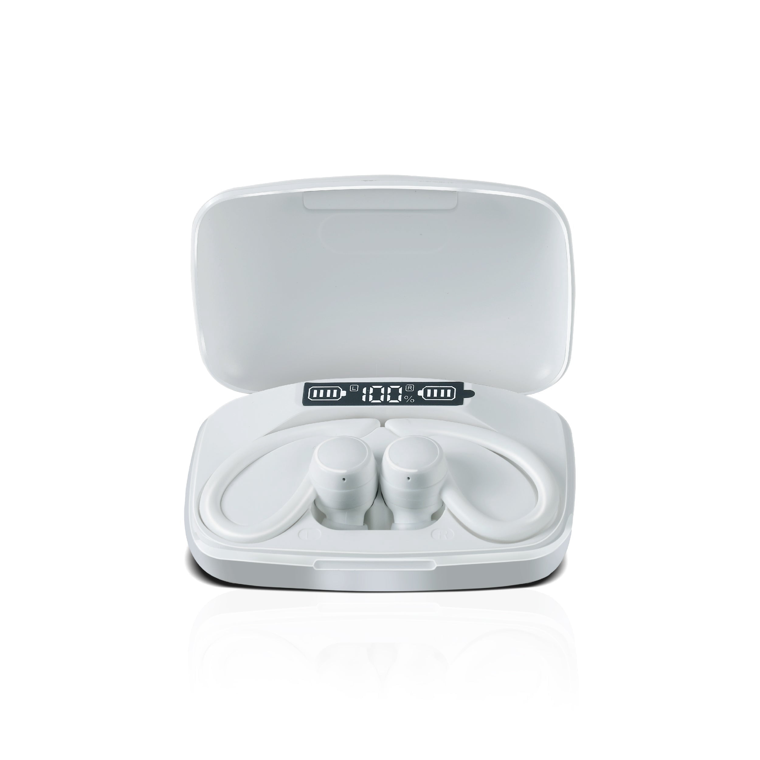 RCA Wave-70 True Wireless Earbuds with Hi-Res Audio & 20H Playtime, White