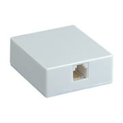 RCA TP265WHR Surface-Mount Baseboard Phone Jack, TP265WHR