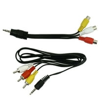RCA to 3.5mm Jack Composite A/V Cable and Audio Video Adapter 3ft
